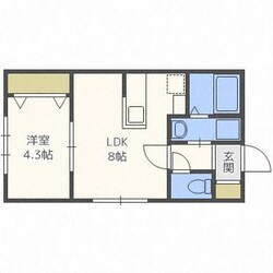 リベルタ北11条の物件間取画像